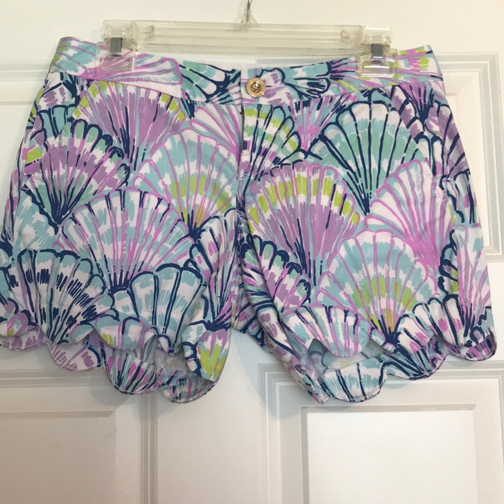Blue Oh Shello Lilly Pulitzer Shorts